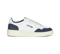 AUTRY Medalist Men's Shoes in Leather and Suede Alum FT22 White and Denim Blue