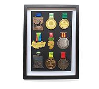 Medals Display Frame - Shadow Box Frame to Display Medal Awards -Sports Medal Display case, Great Medals Display Case Cabinet for War Military, Marathon&Sports