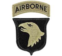 MEDALS OF AMERICA EST. 1976 101st Airborne Division with Tab OCP Hook & Loop Patch, Ocp, One size