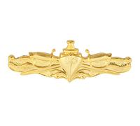 MEDALS OF AMERICA EST. 1976 Navy Surface Warfare Officer Regulation Gold Finish, Gold, 2" Badge