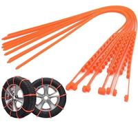 MEDAPI 20 Pcs Adjustable Car Winter Tire Snow Chains For Tesla Model 3 2019-2023, Anti Slip Cable Tie Accessory