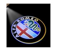 MEDAPI 2Pcs Car Door Projector Lights for Alfa Romeo Stelvio Mito Giulietta, Puddle Lights Step Courtesy Welcome Lights Ghost Shadow Lamp Accessory