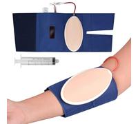 Medarchitect Wearable Practice Pad with Arm Sleeve - Reusable Venous Access Simulation Model for Nursing Student Training - Latex-Free