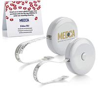 MEDca Body Tape Measure - 2 Pack Retractable Tape Measure Ruler for Accurate Body Fat Calculator, High Measurement Accuracy, Push-Button Lock, White