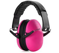MEDca Ear Muffs Noise Protection - Pink Hearing Protection and Noise Cancelling Reduction Safety Ear Muffs, Fits Children and Adults for Shooting, Hunting, Woodworking, Gun Range, Mowing, and More
