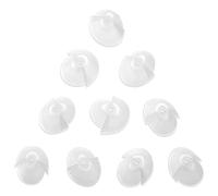 MEDca Hearing Aid Standard Receiver Tulip Domes Compatible with GN Resound Sure Fit - 10-Pcs Universal Invisible Tip Replacement Ear Domes for BTE PSAP Hearing Amplifiers and Open Fit Models, Clear