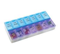 MEDca Pill Organizers - Small Pill Organizer with Weekly and Daily 2-Times-A-Day Compartments for AM/PM - BPA-Free, Portable and Travel Friendly Pill Boxes Case