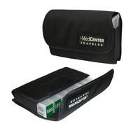 MedCenter Traveller - Compact Weekly (7-Day) Pill Organiser and Nylon Travel Pack - Ideal for Daily Medication Continuity When Away on Holiday and Business Trips