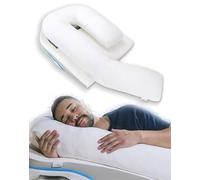 MedCline Shoulder Relief System, Bed Wedge Pillow for Shoulder Pain Relief with Therapeutic Body Pillow, Insert, and Covers, Inclined Sleep Position with Arm Pocket, Large for 5'10" and Above