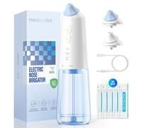 Medcodes Nasal Irrigation System, Cordless Pulsating Sinus Rinse Bottle, Nasal Rinse Machine for Sinus & Nasal Care, Electric Neti Pot Nose Cleaner (Large B)