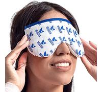 Medcosa Moist Heat Eye Mask - Heated Eye Mask - Warm Clay Bead Compress Pad - Easily Microwavable & Ideal for Heating Dry or Tired Eyes - Reusable and Odourless
