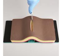 MedEduQuest Advanced 5 Layers Suture Pad with Hook & Loop Device for Practice (Dark)