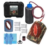 MedEduQuest Covered Thigh Wound Packing Trainer kit, Stop The Bleed Training Kit, Bleed Control Kit for Medical Classes - Tactical Box