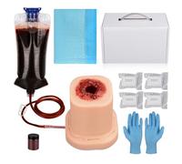 MedEduQuest Gunshot Wound Packing Trainer Kit, Stop The Bleeding Training Kit, Bleed Control Kit for Medical Classes