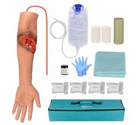 MedEduQuest Laceration Wound Simulation Arm Kit Lacerated Arm and Fractured Training Model for First Aid Training and Medical Education