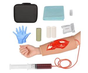 MedEduQuest Open Fracture Wound Packing Trainer, Wound Dressing Training Model, Stop The Bleeding Training Kit for Meidcal Education, Fifth