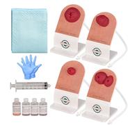 MedEduQuest Ostomy Care Training Kit, Stoma Models for Medical Education, Ostomy Practice Model Kit for Teaching Demonstration
