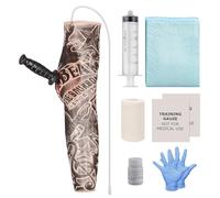 MedEduQuest Wearable Hand Sleeve Knife Wound Training Kit, First Aid Personnel,First Aid Training, Medical Education