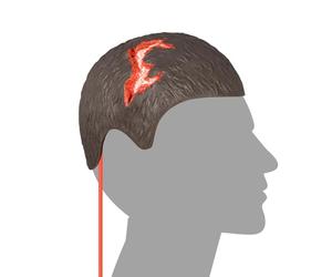 MedEduQuest Wearable Head Wound Care Kit, Stop The Bleed Training Kit for Medical Students, First Aid, Wound Training and Medical Classes - Brown