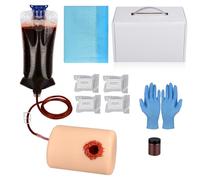 MedEduQuest Wound Packing and Tourniquet Trainer Kit, Bleed Control Tourniquet Trainer,Stop The Bleed Training Kit for Medical Classes - Carrying Case