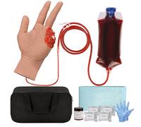 MedEduQuest Wound Packing Hand Trainer, Trauma Hand Kit for Stop The Bleeding Control Training, Hemorrhage Hand Training for Medical Education, Medium Skin