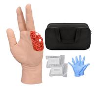 MedEduQuest Wound Packing Hand Trainer, Trauma Hand Kit for Wound Care Demonstration Only, Wound Dressing Training Hand for Medical Education, Light Skin
