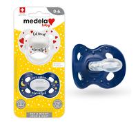 Medela Baby Pacifier Day and Night Glow in The Dark 06 Months 2Pack Lightweight BPAFree Supports Natural Suckling