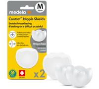 Medela Silicone Contact Nipple Shields, Soft Ultra-Thin Design, Made Without BPA, 1 Pack of 2 Shields (20 mm) and Case