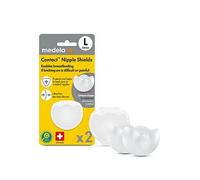 Medela Contact Nipple Shields Large (24mm) with Case (2 pack), Clear Clear