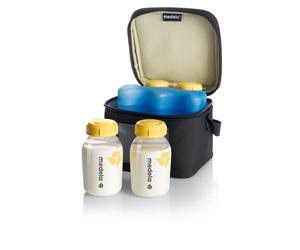 Medela Cooler Bag with 4 Breastmilk Bottles & Cooling Element