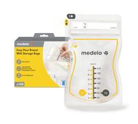 Medela Easy Pour Breastmilk Storage Bags | 100 Count 210ml | Disposable Leakproof Breast Milk Bags with Milk Protection | Recyclable & BPA Free