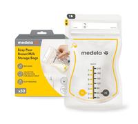 Medela Easy Pour Breastmilk Storage Bags, Disposable 210ml Bags, Leak Proof, Protect Milk Nutrients, BPA Free, Pack of 50 Bags
