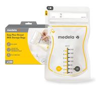 Medela Easy Pour Disposable Breastmilk Storage Bags, 210 ml Capacity, Leakproof Design with Milk Protection, Made Without BPA, Pack of 100