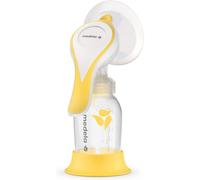 Medela Harmony Manual Breast Pump Compact Swiss design featuring PersonalFit Flex shields and Medela 2 Phase Expression technology