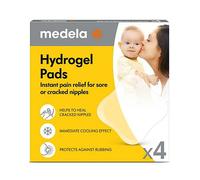 Medela Hydrogel Pads, Pain Relief and Cooling for Sore or Cracked Nipples, Sterile, Individually Wrapped, Pack of 4