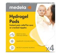 Medela Hydrogel Pads, Pain Relief and Cooling for Sore or Cracked Nipples, Sterile, Individually Wrapped, Pack of 4
