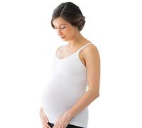 Medela Maternity Nursing Bra Tank Tops, 3 Pack of Wireless Breastfeeding Shirts, White, Medium