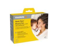 Medela Quick Clean Microwave Bags, Quick and Convenient Cleaning of Breast Pump Parts or Accessories, Reusable, Pack of 5