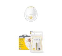 Medela Motion InBra Wearable Breast Pump + Medela Easy Pour Breast Milk Storage Bags 50 pcs