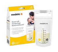 Medela Set of 180 ml Breast Milk Storage Bags - Pack of 25 BPA-free breast milk collection pouches with double zip, quick freeze and thaw