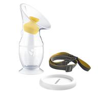 Medela Silicone Breast Milk Collector for Breastfeeding Mothers, Milk Saver with a Suction Base and a Lid for Storage, Made for Daily Breastfeeding