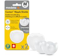 Medela Silicone Contact Nipple Shields, Soft Ultra-Thin Design, Made Without BPA, 1 Pack of 2 Shields (20 mm) and Case