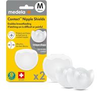 Medela Silicone Contact Nipple Shields, Soft Ultra-Thin Design, Made Without BPA, 1 Pack of 2 Shields (20 mm) and Case