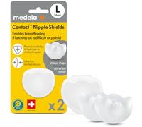 Medela Silicone Contact Nipple Shields, Soft Ultra-Thin Design, Made without BPA, 1 Pack of 2 Shields (24 mm) and Case