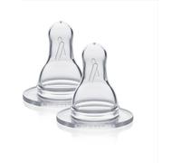 Medela Slow Flow Breast Milk Bottle Teats - Pack of 2 2 Count (Pack 1)