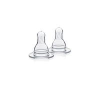 Medela Slow Flow Breast Milk Bottle Teats - Pack of 2 BPA-Free Spare Teats Made for Use with Medela Baby Bottles