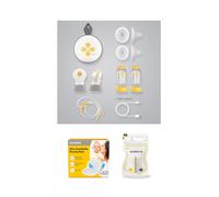 Medela Swing Maxi™ Double Electric Breast Pump, Nursing Pads and Storage Bags Bundle Yellow