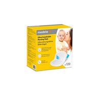 Medela Ultra-Breathable Nursing Pads, Highly Absorbent, Discreet Design for Comfortable Wear, Pack of 120, Amazon Exclusive