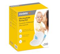 Medela Ultra-Breathable Disposable Nursing Pads 200 Count, New and Improved, Highly Absorbent, Breathable and Discreet for Comfortable Wear
