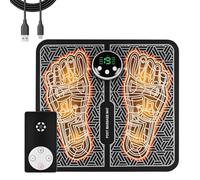 Meden MESMS Foot Massager for Odema, NME Foldable and Portable Electric Foot Massager for Circulation and Muscle Relaxation, 8 Modes & 19 Intensities with Remote Contro